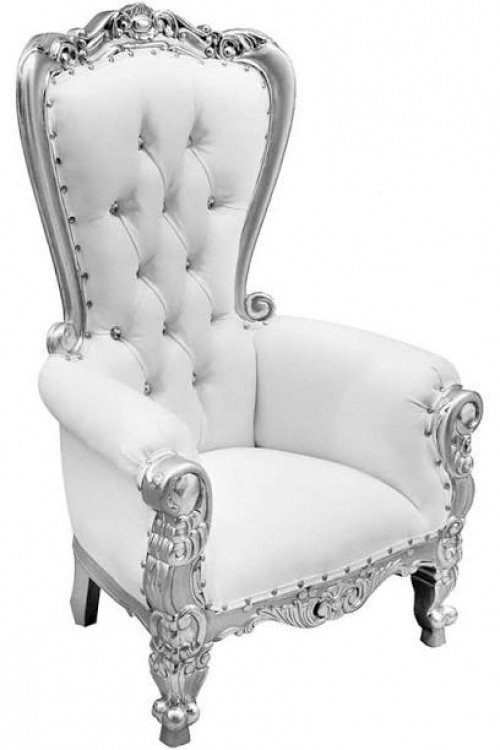 Kid Throne  (White & Silver)