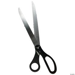 Giant 25” Scissors Black Handle