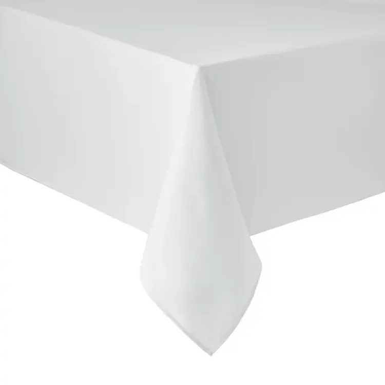 4’ White Rectangle Linen