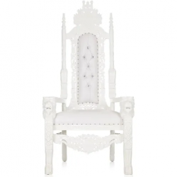 King Throne Chair (White)