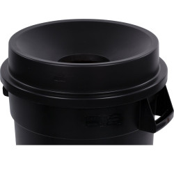 IMG 0054 1746618247 32 Gallon Trash Can/Funnel Lid (Black)