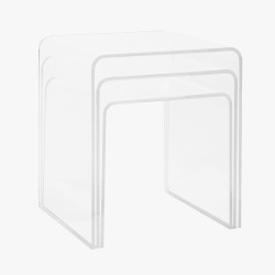 Acrylic Nestling Tables (Set of 3)