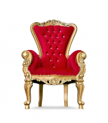 Throne Chair (Red & Gold)