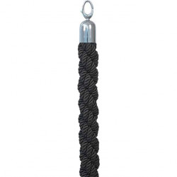 Black Braided Rope (Chrome Hook)