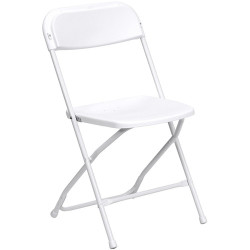 White Standard Folding Chair